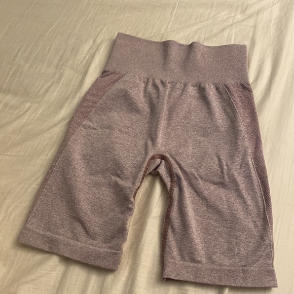 Flex long sleeve AND biker shorts light purple marl - Picture 2 of 3